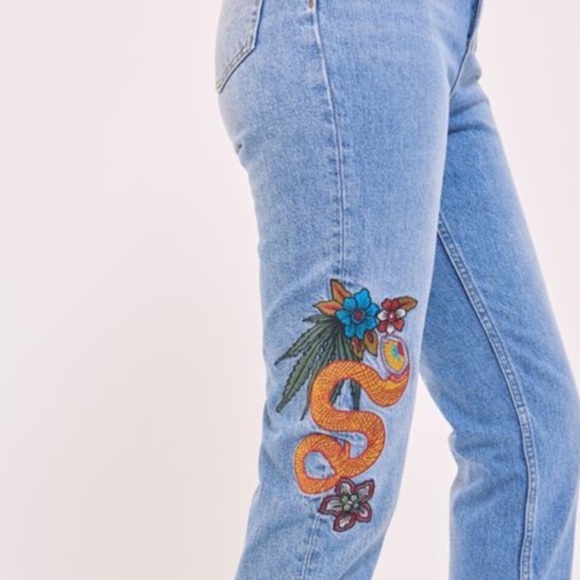 Sandro Paris Embroidered Jeans - Picture 2 of 11